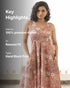 Dusty pink Sanganeri print Dress