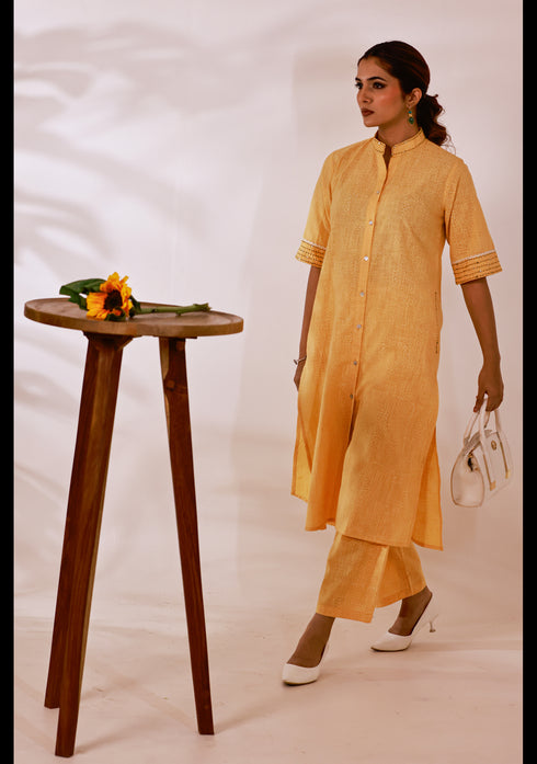 Spice Orange Handcrafted Co-Ord set (set of 2)