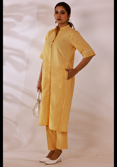 Spice Orange Handcrafted Co-Ord set (set of 2)