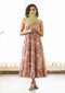 Dusty pink Sanganeri print Dress