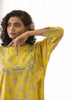 Yellow floral discharge print Kurta with Salwar (set of 2)