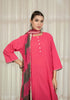Solid Red Anti fit Kali Kurta with Salwar & Dupatta