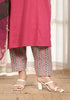 Solid Red Anti fit Kali Kurta with Salwar & Dupatta