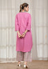 Solid Pink A-Line Kurta with Pant
