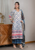 Classic Blue Hand Block Printed A-Line Kurta Set