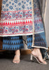 Classic Blue Hand Block Printed A-Line Kurta Set
