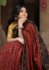 Saksha Red Jaal Ajrakh Print Saree with Yellow Blouse
