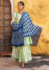 Green T/D Lurex Aari Work Sharara Suit (Set of 3)