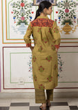 Rang Mehendi Green Comfort Kurta with Pant. (set of 2)