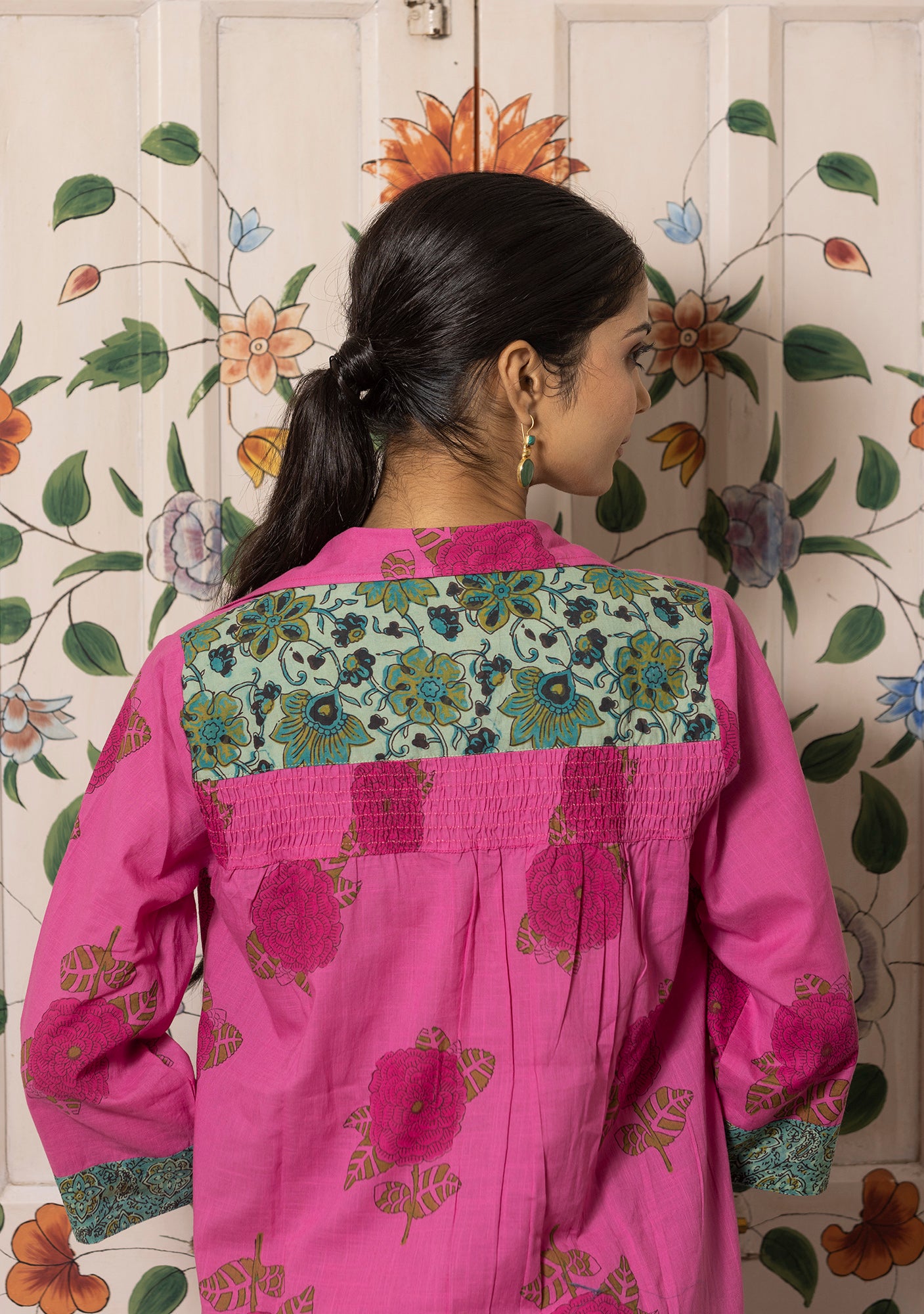 Rang Rani Pink Comfort Kurta with Pant. (set of 2)