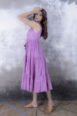 Carnation Pink Halter Neck Dress