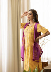 Gold Yellow Co-Ord Set with Jacket (set of 3)